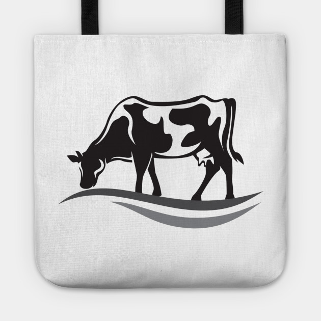 feeding cow silhouette cow tote teepublic feeding cow silhouette