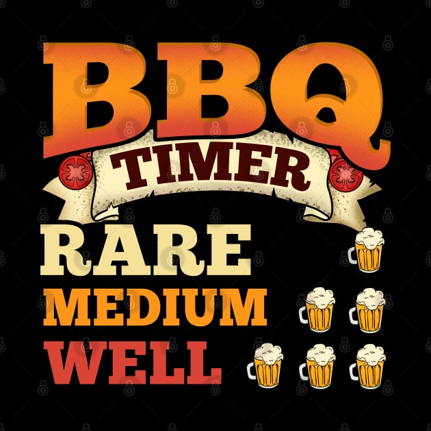 BBQ Timer Barbecue Beer Drinking Grilling by E