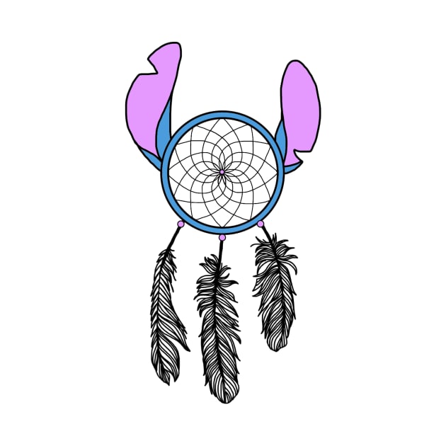 Stitch Dream Catcher by KimsCustomCrafts