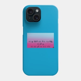 Internal perception-blue skies and rosie mountains Phone Case