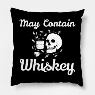 May Contain Whiskey Shirt Pillow