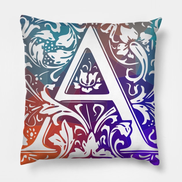 Alphabet A Pillow by Kufic Studio