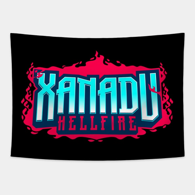 Xanadu Hellfire Tapestry by bloodsuckajones