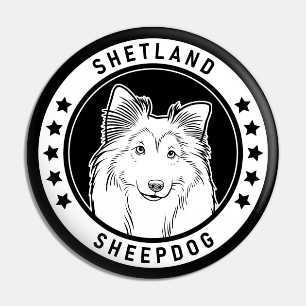 Shetland Sheepdog Fan Gift Pin by millersye