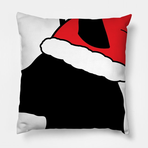 Santa German Shepherd Pillow by KevinWillms1