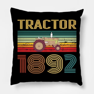 Retro Tractor Pillow