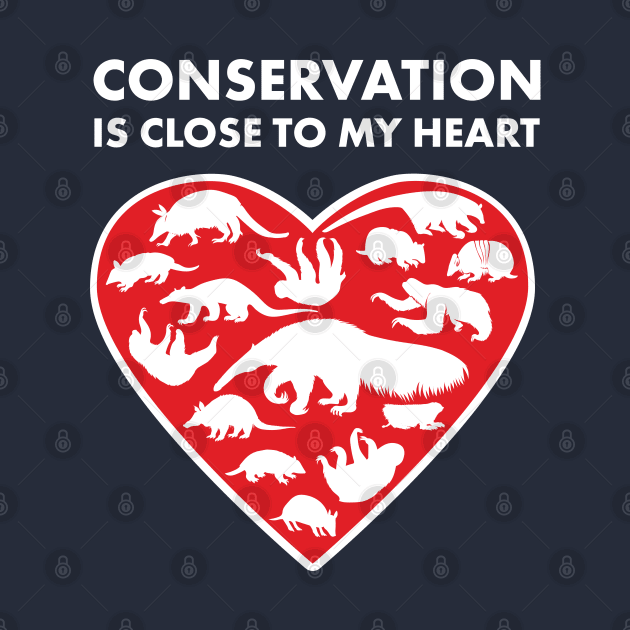 Xenarthrans Conservation Heart by Peppermint Narwhal