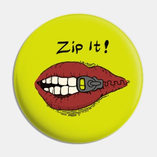 Zip mouth Pin