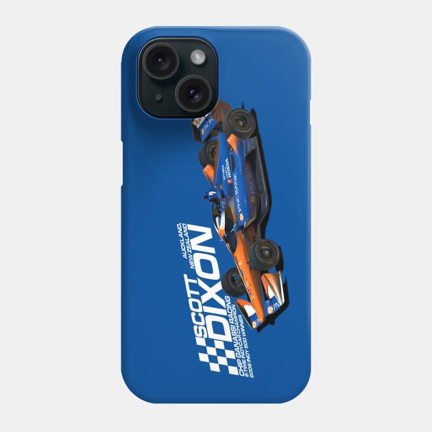 Scott Dixon 2022 (white) Phone Case by Sway Bar Designs