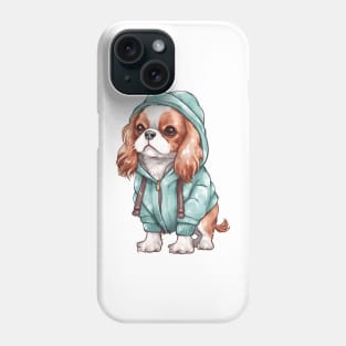 Watercolor Cozy Cavalier King Charles Spaniel Dog Phone Case