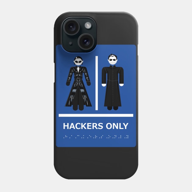 Hacker Restroom Phone Case by Lmann17