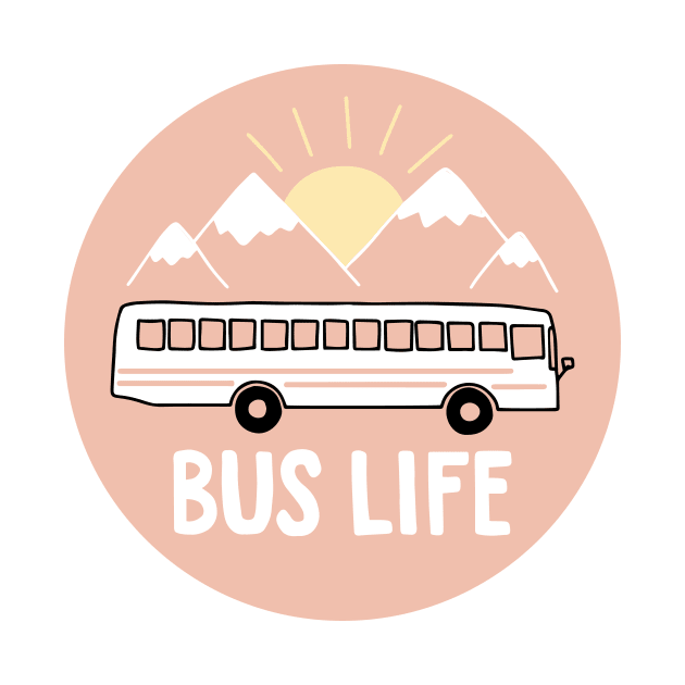 Bus Life (pink) by Ashleigh Green Studios