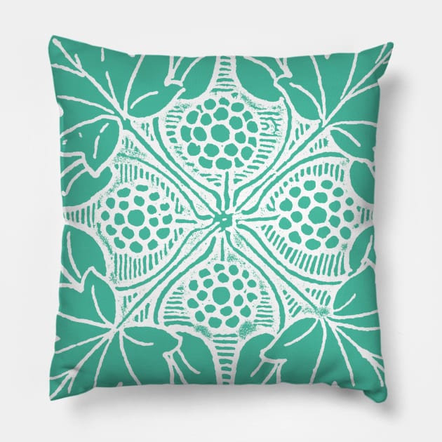 Ivy (nat. ord. Aralia'ceae) Pillow by sleepingdogprod