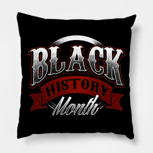 Black History Month Black Pride Design Pillow