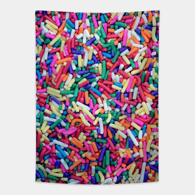 Rainbow Sprinkles Tapestry by NewburyBoutique