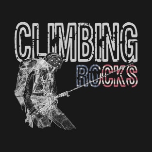 A Women Climbing Rocks T-Shirt