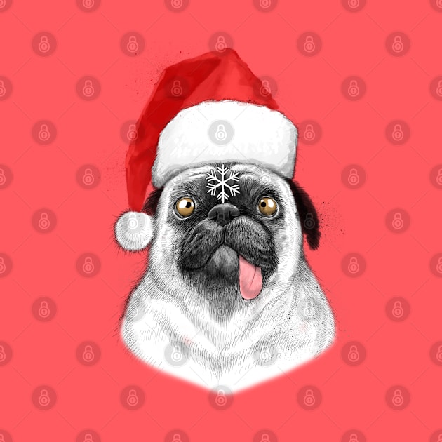 christmas pug by NikKor