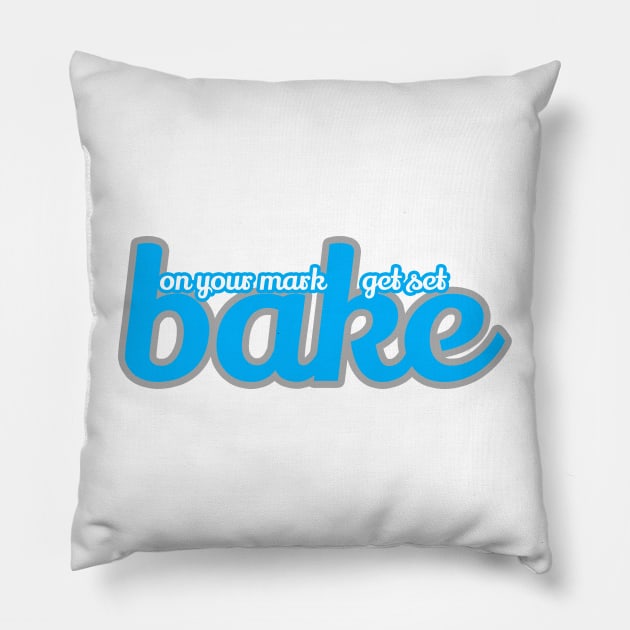 great british baking show: on your mark, get set, bake! Pillow by victoriaarden