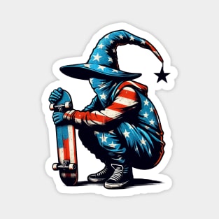 American patriot skate wizard Magnet