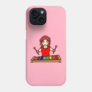 Cute girl xylophone Phone Case