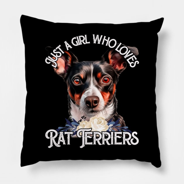 Vivacious Ventures Rat Terriers Vitality Poster Pillow by BoazBerendse insect