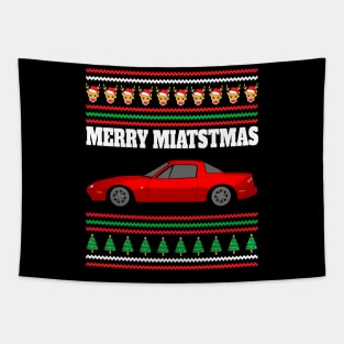 Mazda Miata MX-5 NA Merry Miatstmas Tapestry