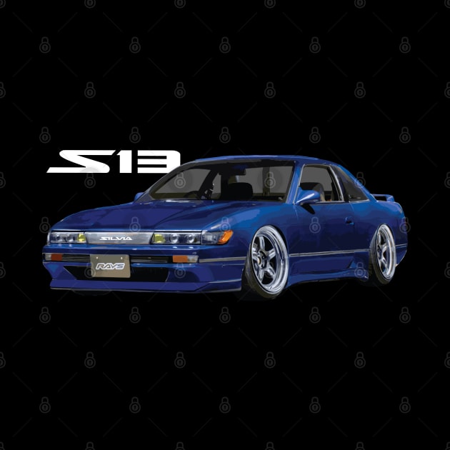 S13 240SX Nissan Silvia Star Sapphire Blue by cowtown_cowboy