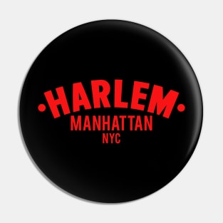 Harlem Logo - Manhattan, New York Pin