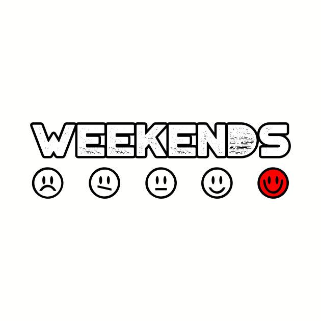 WEEKENDS SMILEY EMOJI ICONS by 3nityONE