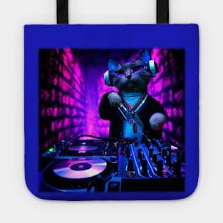 Cyberpunk Kitty Tote