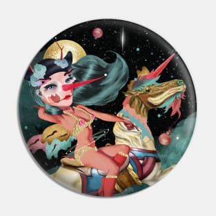 Space rider Pin