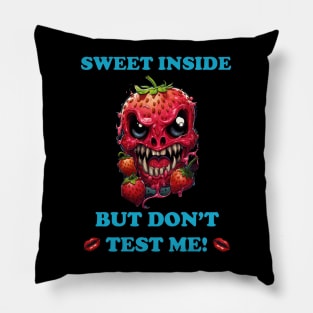 Angry Strawberry Pillow