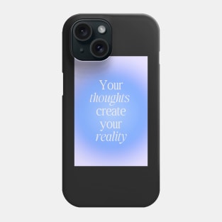 Manifestation Purple Aura Positive Affirmation Phone Case