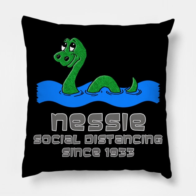 Nessie Social Distancing Pillow by marengo