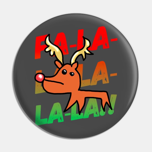 Rudolph Christmas Fa-La-La-La Pin by MSerido