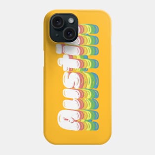 Austin, Texas //// Typography design Phone Case