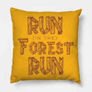 Run in the Forest Run Pillow