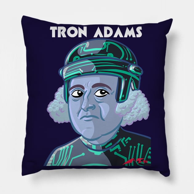 Tron Adams Pillow by TalesOfAbsurdity