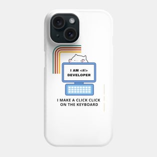 Cat Code Developer Phone Case