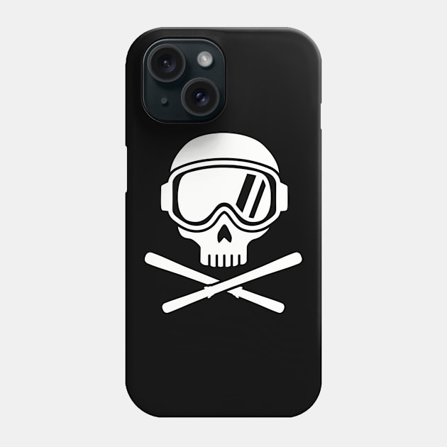 Ski skull Phone Case by Designzz