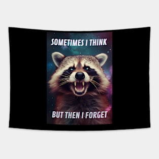 Funny Aesthetic Trash Panda Raccoon Internet Meme Tapestry