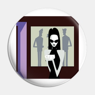 Goth Girl Coffee Pin