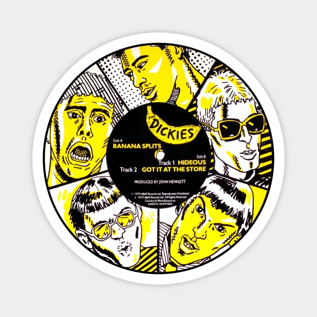 Dickies 'Banana Splits' 45 Vinyl Magnet by Scum & Villainy