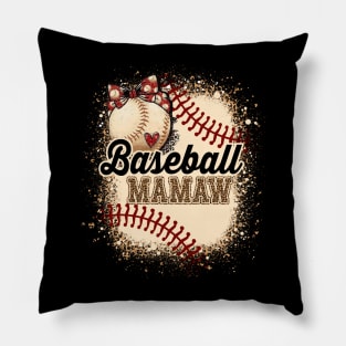 Baseball Mamaw For Grandma Women Mother's Day Gifts Pillow