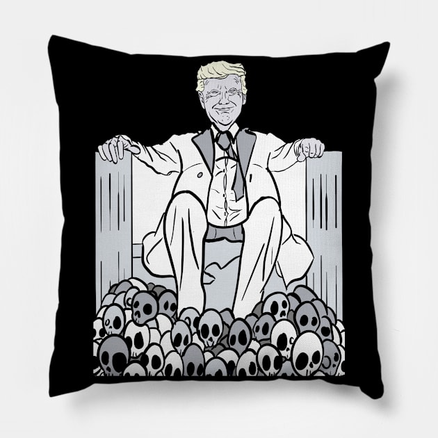 Trump Memorial Pillow by LarsBeelzebub