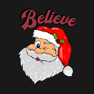 Believe Vintage Santa T-Shirt