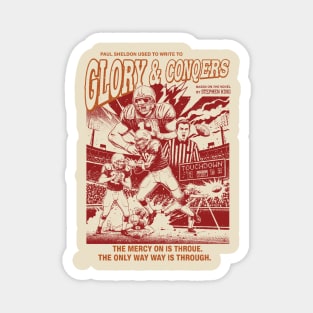 Glory and Conquers Paul Sheldon Stephen King Football Magnet