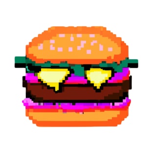 Pixel art burger 4 T-Shirt