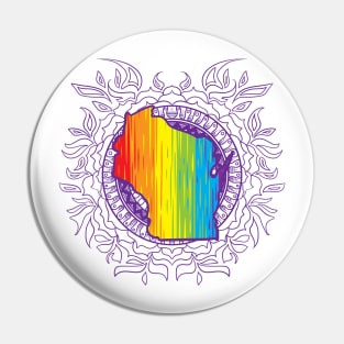 Wisconsin Mandala Pride Pin