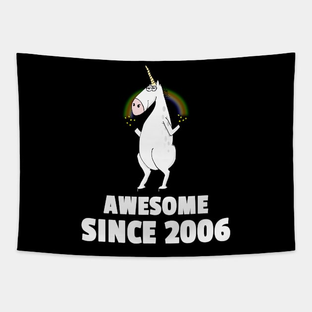 Awesome Since 2006 12th Years Old Shirt 12 Birthday Gift Tapestry by Trendo